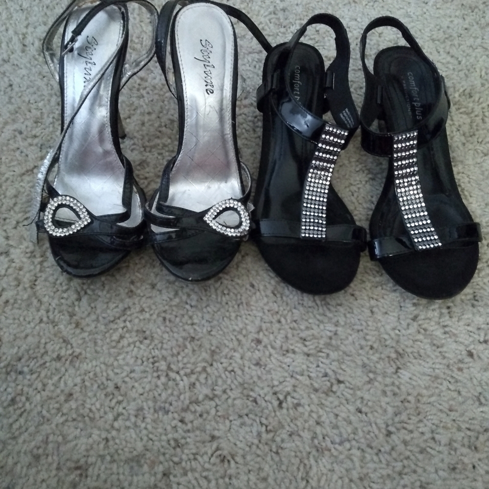 Bling sandals and heels